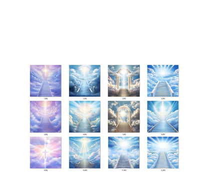 Stairway To Heaven Background Sky overlays Road to Heven Cloud overlay Digital sky Condolences Card Instant Download Pet Memorial Backdrop