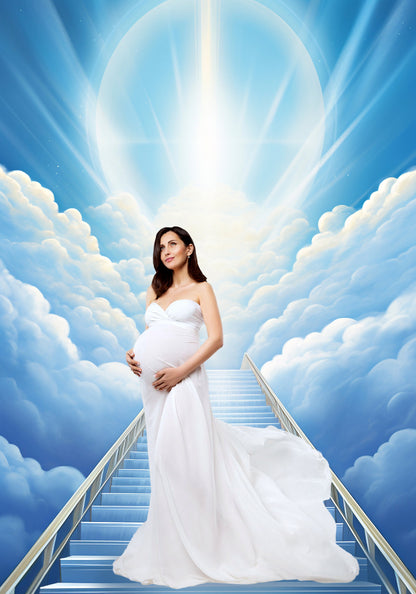 Stairway To Heaven Background Sky overlays Road to Heven Cloud overlay Digital sky Condolences Card Instant Download Pet Memorial Backdrop