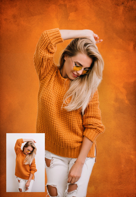 Autumn Grunge Digital Photography Backdrop