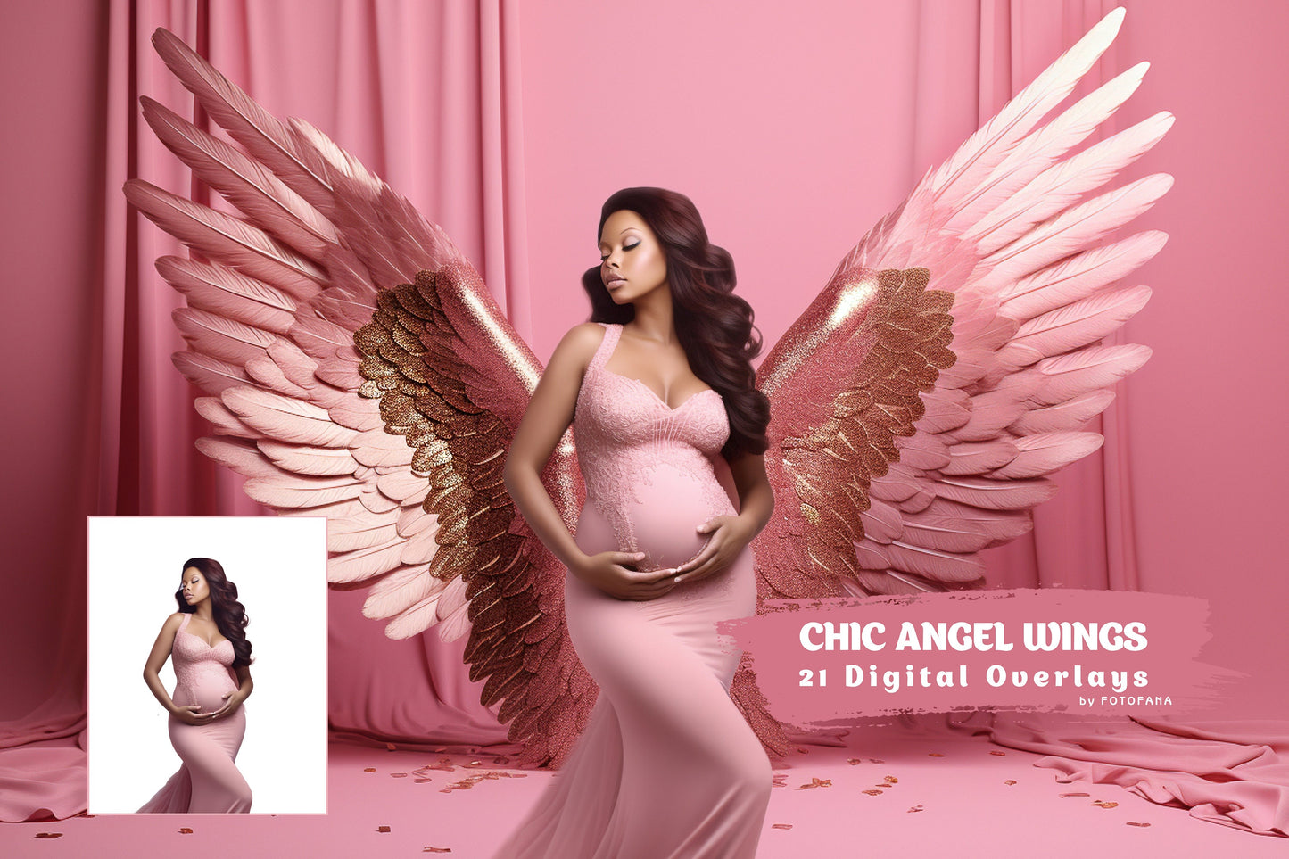 Digital Background Angel Wings Backdrop Maternity Backdrop Overlays Studio Backdrops Photoshop Maternity Fine Art Textures Photoshop Overlay