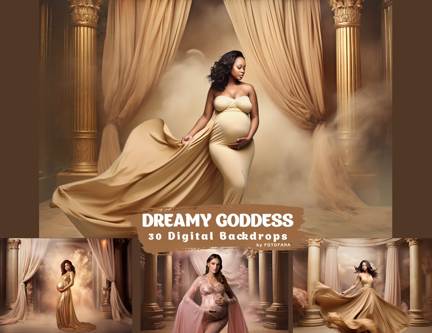 Dreamy Goddess Digital Backdrop Princess Backdrops Maternity Digital Backdrops Goddess Digital Background Maternity for Photoshop Composite