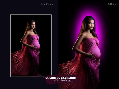 20 Backlight Light Overlay Maternity Overlay Maternity Digital Backdrop Maternity Overlay Neon Light Overlay Halo Background Photoshop
