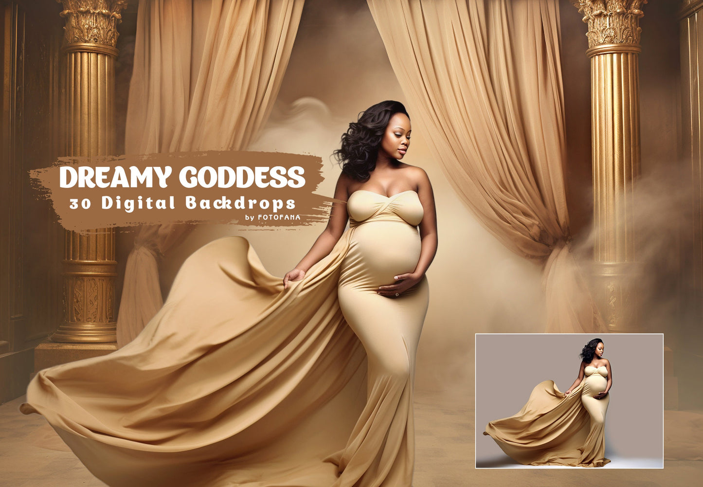 Dreamy Goddess Digital Backdrop Princess Backdrops Maternity Digital Backdrops Goddess Digital Background Maternity for Photoshop Composite