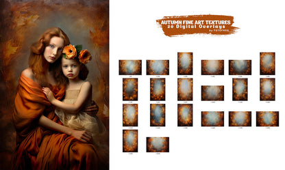 Autumn Fine Art Textures Studio – Grunge Canvas Backdrops