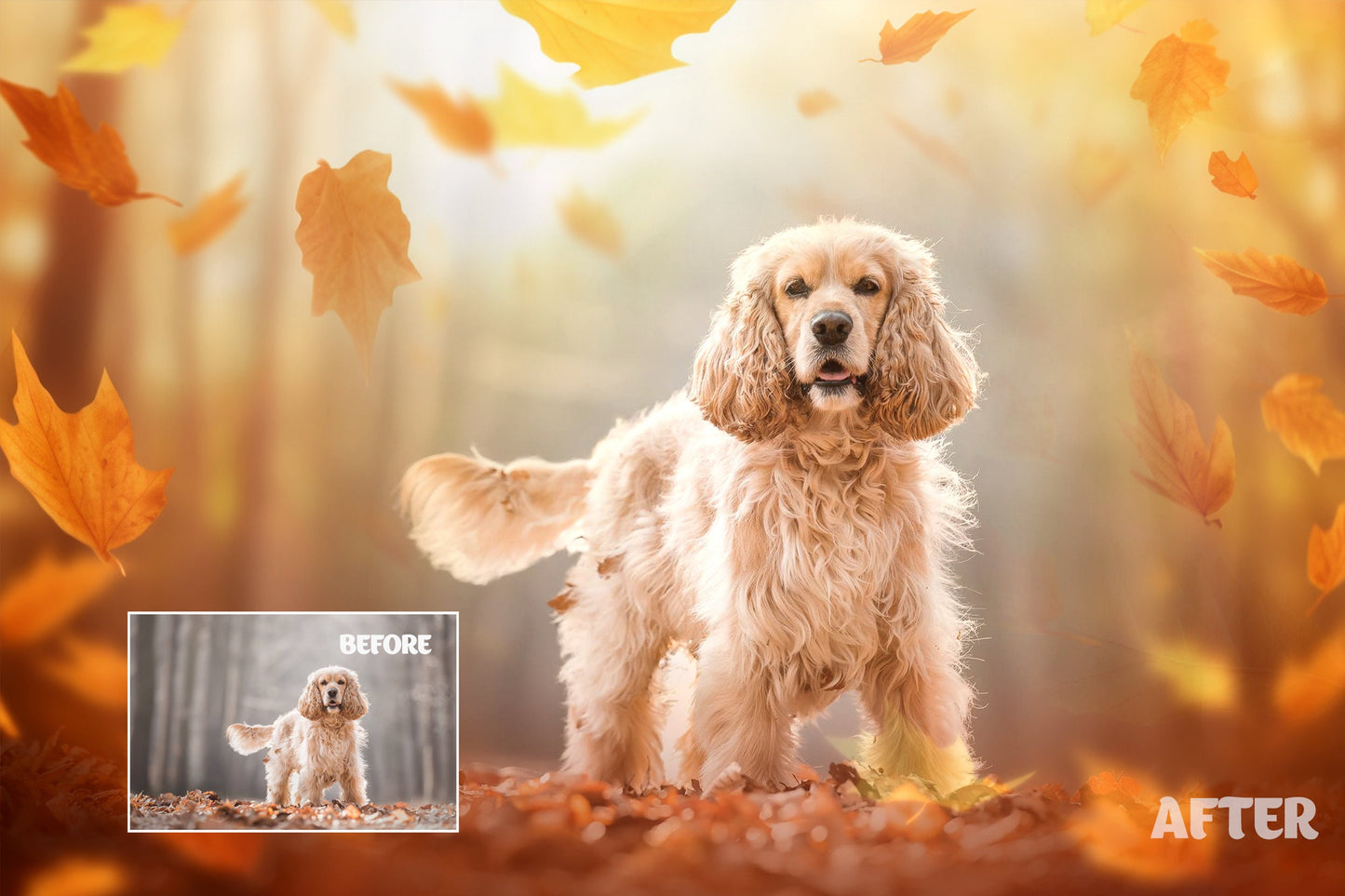 Autumn Overlays for Photoshop Digital Backdrop Autumn Leaves Overlay Fall Digital Backdrop Painted Digital Background Falling leaves Texture