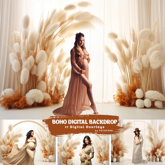 Boho Natural Arch Digital Backdrops Maternity Backdrop Studio Backdrop Overlay Boho Arch Maternity Fine Art Textures Photoshop Overlay JPG