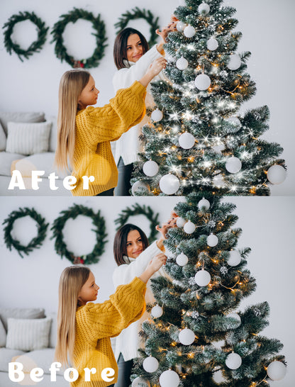 60 Christmas tree lights Bokeh Light Overlays Christmas Overlays Fairy Light Photoshop Overlays Christmas Bokeh Christmas Digital Backdrop