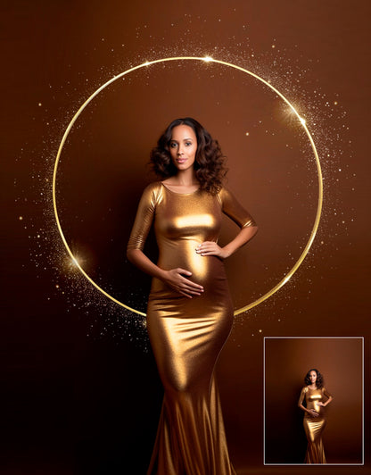 30 Shining Ring Maternity Overlays Gold Maternity Rings Circle Overlays Light Maternity Light Ring Circles Ring Light Maternity Backdrop JPG