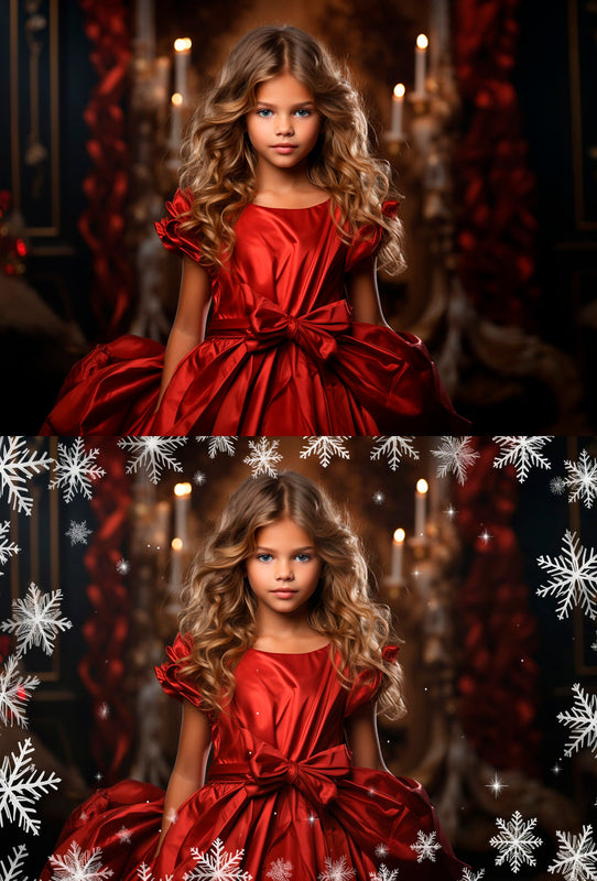 Christmas Frame Winter Snow Photo Frames Photoshop Overlay Snowflakes Christmas Overlay Snow Backdrop Holiday Photo Effect White Winter Snow