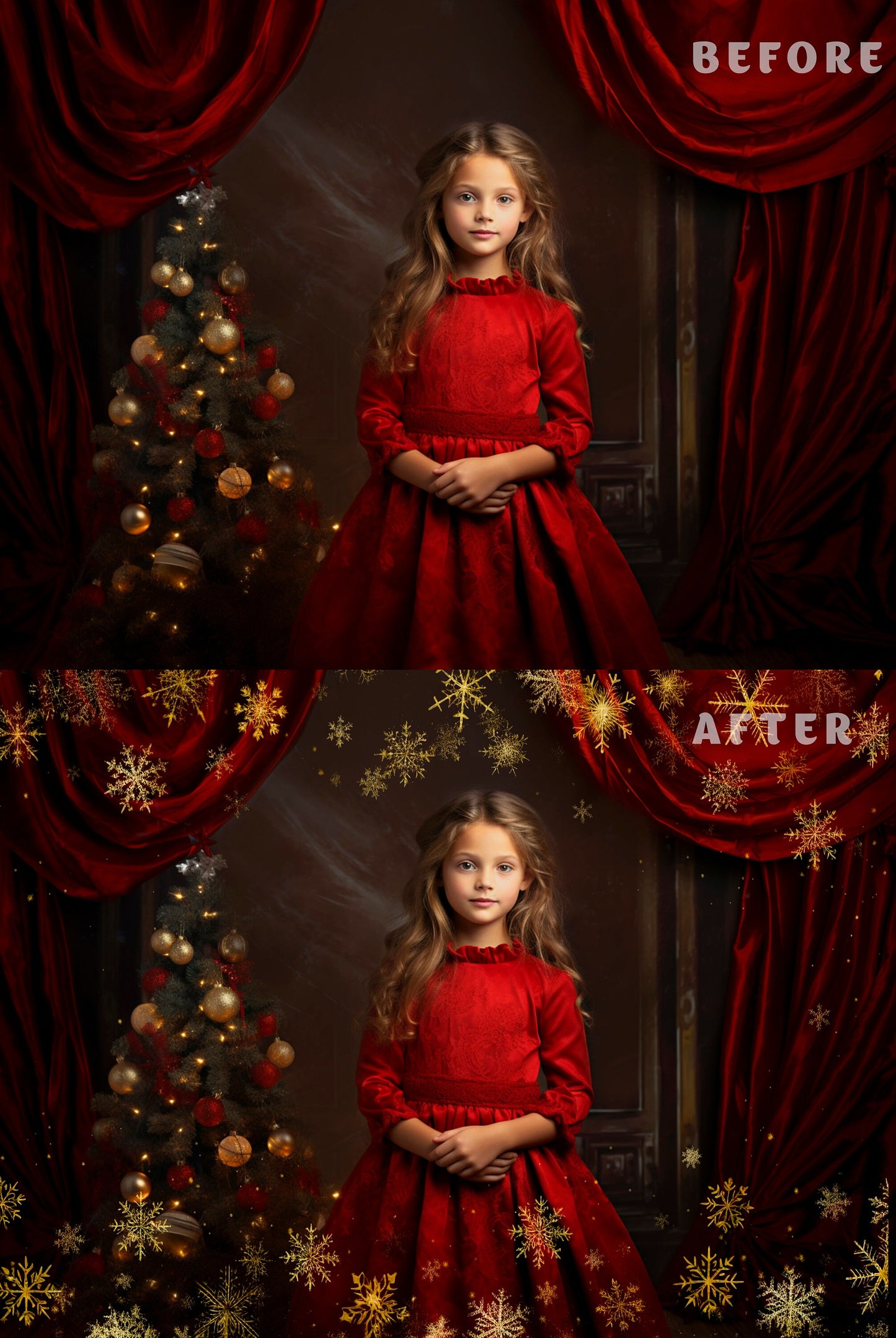 55 Christmas festive frame photo overlays for Photoshop with glitter gold effect Great for Christmas photography and holiday minis Christmas