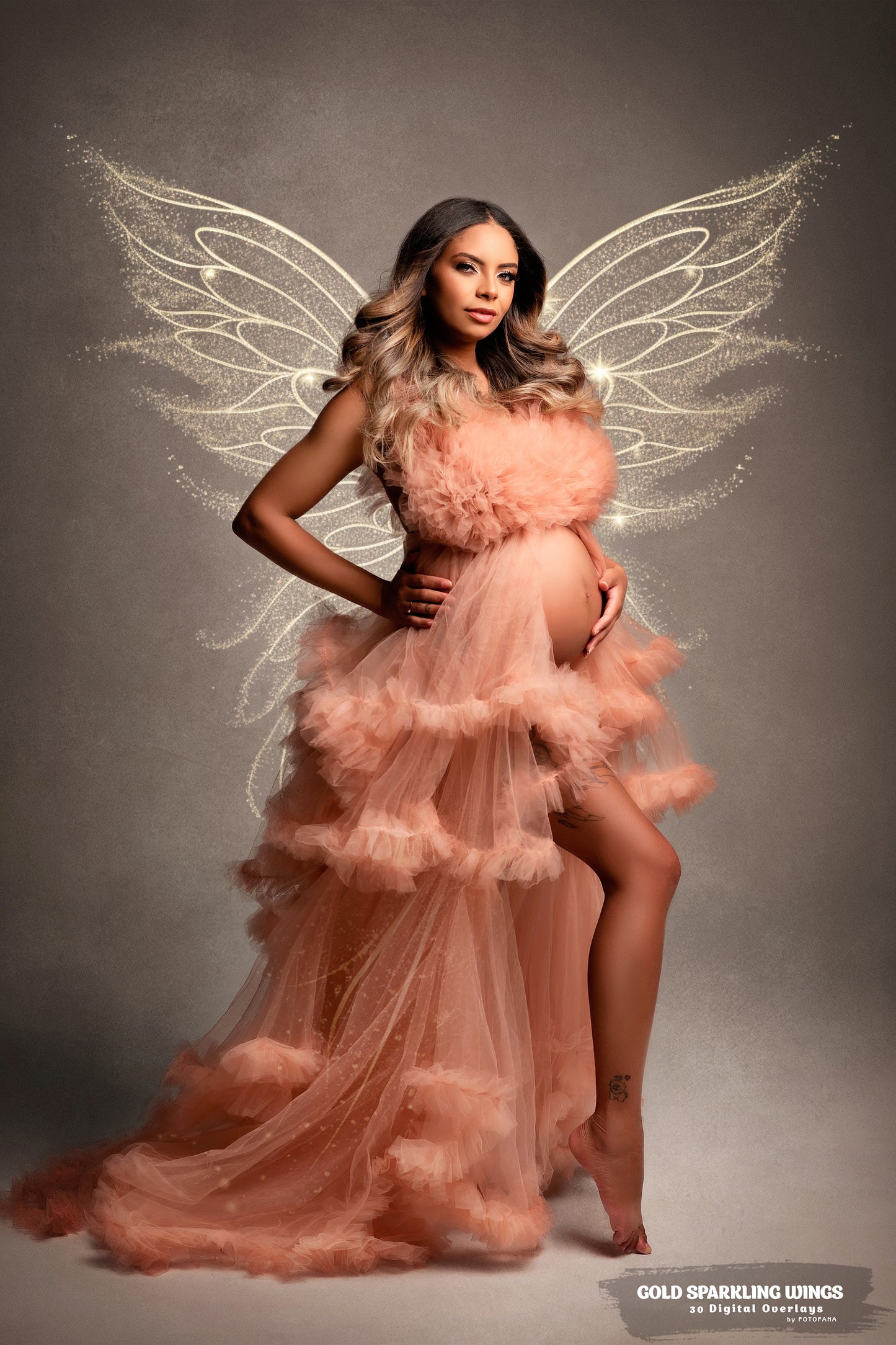 30 Gold Glitter Wings Fairy Wings Digital Backdrop Maternity Backdrop Overlays Studio Backdrop Photoshop Maternity Fine Art Textures Overlay