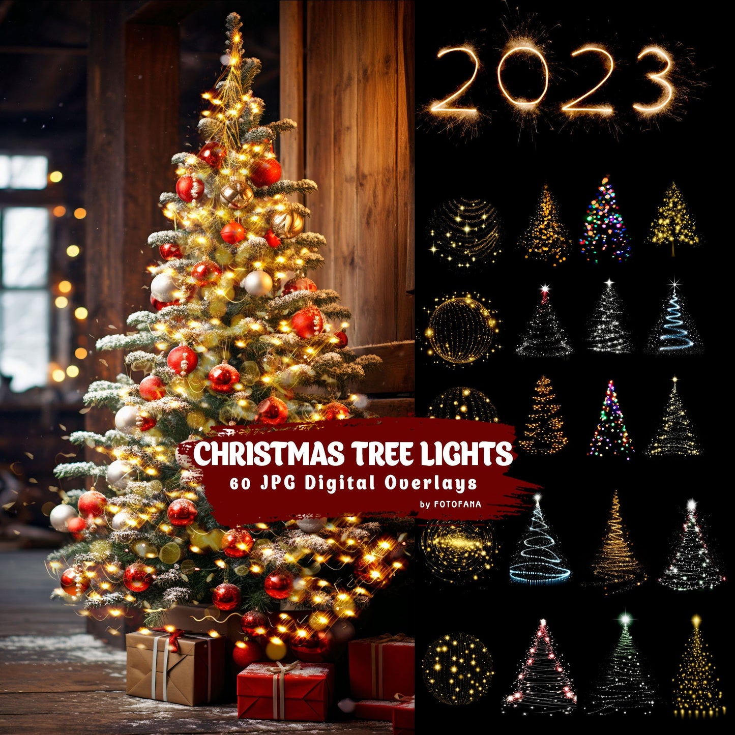 60 Christmas tree lights Bokeh Light Overlays Christmas Overlays Fairy Light Photoshop Overlays Christmas Bokeh Christmas Digital Backdrop