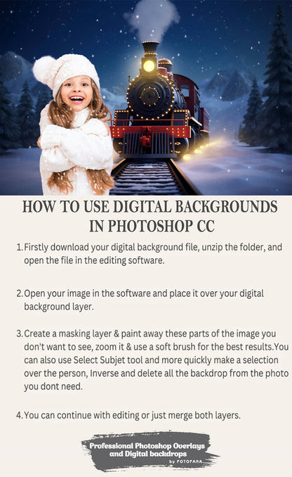 Christmas Digital Backdrops Bundle