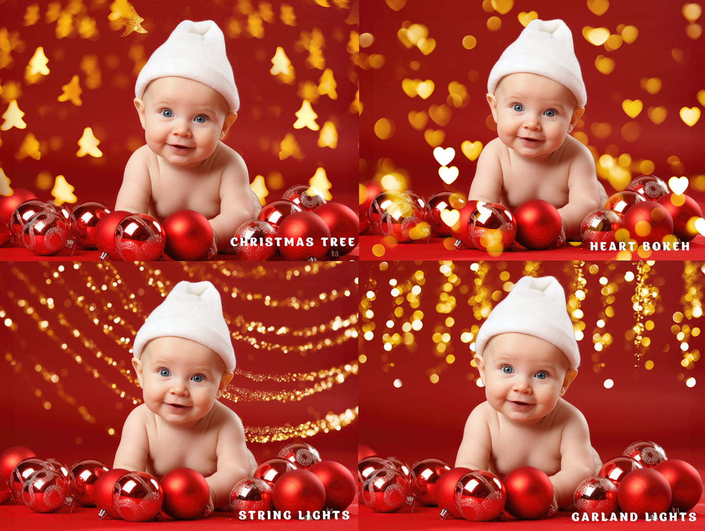 Christmas Bokeh Overlays Christmas Overlays Winter Light Photoshop Overlays Christmas Lights Christmas Digital Backdrop Winter Overlay