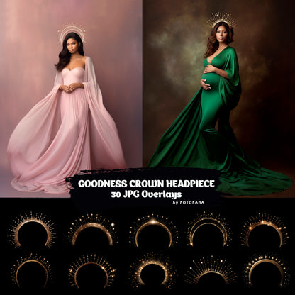 Goodness Crown Digital Headpiece Celestial Halo Overlay Celestial Spike Crown Digital Tiara Star Crown Photoshop Maternity Overlay Queen Jpg