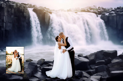15 Waterfall Backdrops Digital Maternity Overlays Maternity Backgrounds Wedding Studio Backdrops Fine Art Textures Portrait Photoshop