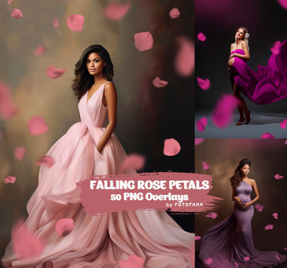 Pink Rose Petals Romantic Maternty Overlays Wedding Overlay Photoshop Overlays Valentines Day Falling Petals Maternity Digital Backdrop Png
