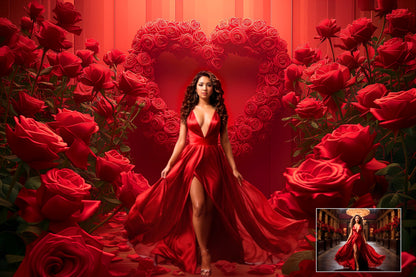 18 Valentines Day Backdrops Floral Digital Backdrop Roses Maternity Backdrop Studio Romantic Overlays Fine Art Textures Photoshop Background