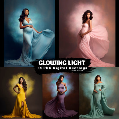 Glowing Light Backlight Overlay Maternity Overlay Shadow Digital Backdrop Maternity Neon Light Overlay Halo Background Photoshop Overlay Png