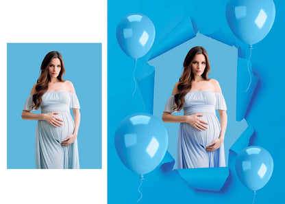 Gender Reveal Backdrop Ripped Paper Digital Backdrop Maternity Overlay Newborn Backdrop Studio Background Photoshop Torn Paper Overlay Png