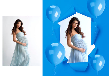 Gender Reveal Backdrop Ripped Paper Digital Backdrop Maternity Overlay Newborn Backdrop Studio Background Photoshop Torn Paper Overlay Png