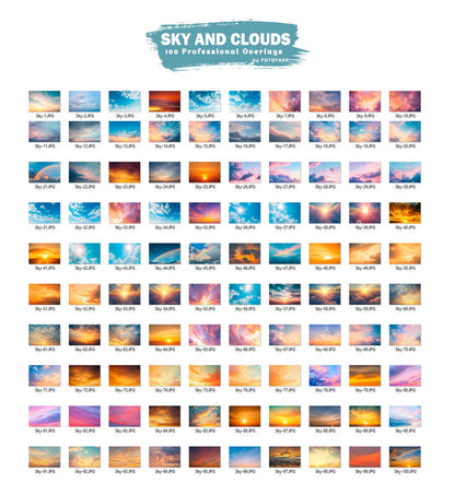 Sky Overlays Photoshop Sky Overlays Summer Photo Edit Sky Sunset Overlays Clouds Backgrounds Digital Sky Dramatic Summer Romantic Backdrops