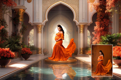 Moroccan Garden Digital Backdrop Maternity Overlays Studio Backdrop Overlays Fine Art Textures Photoshop Overlays Digital Background Photo