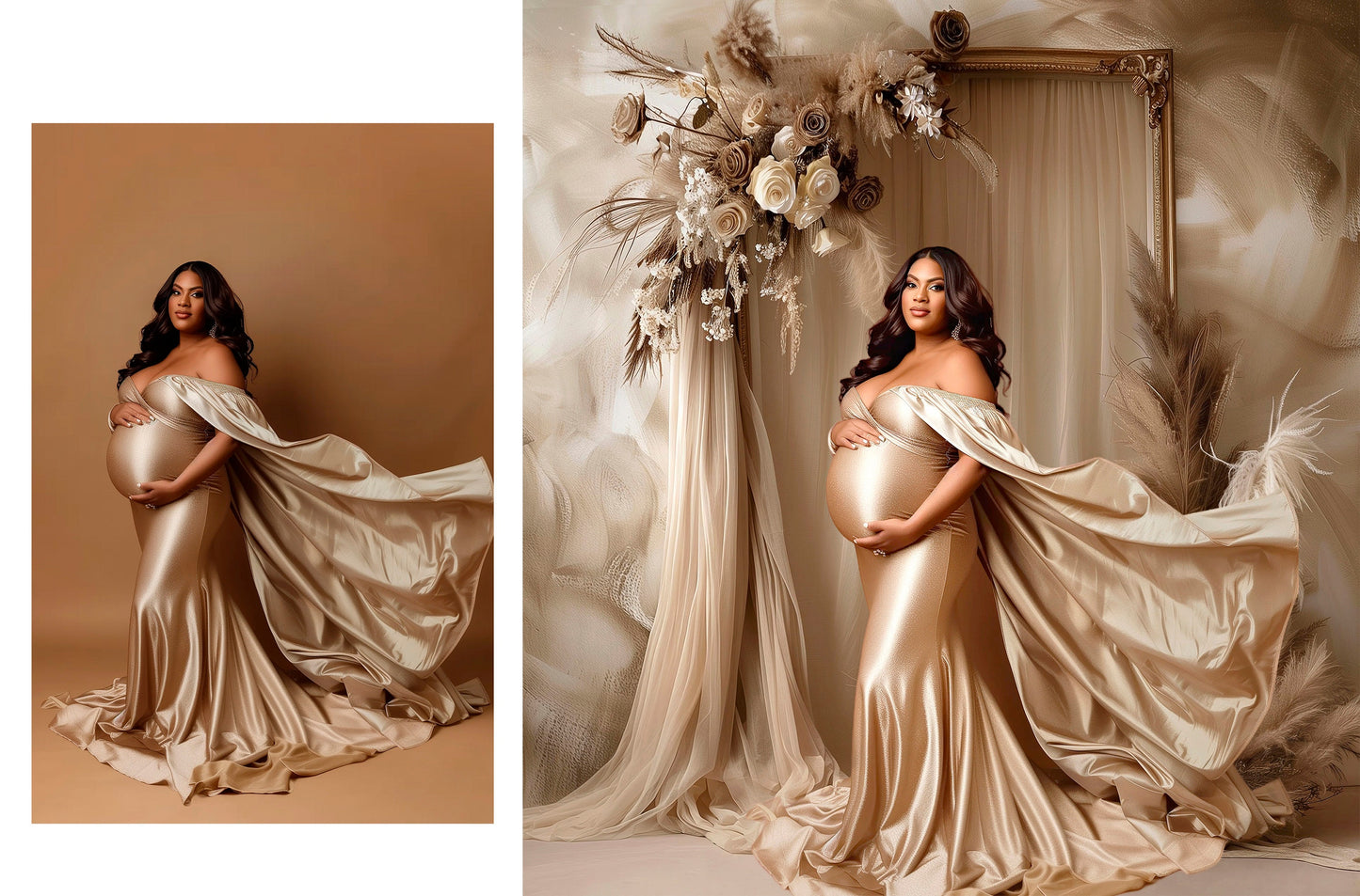 Beige Boho Maternity Digital Backdrops for Photoshop Light Maternity Portrait Backgrounds Boho Backdrops Studio Fine Art Testures Overlays