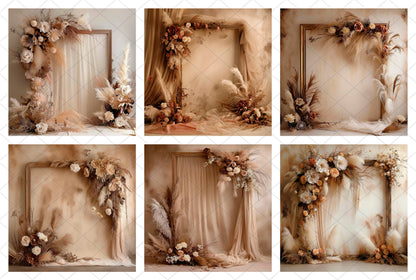 Beige Boho Maternity Digital Backdrops for Photoshop Light Maternity Portrait Backgrounds Boho Backdrops Studio Fine Art Testures Overlays
