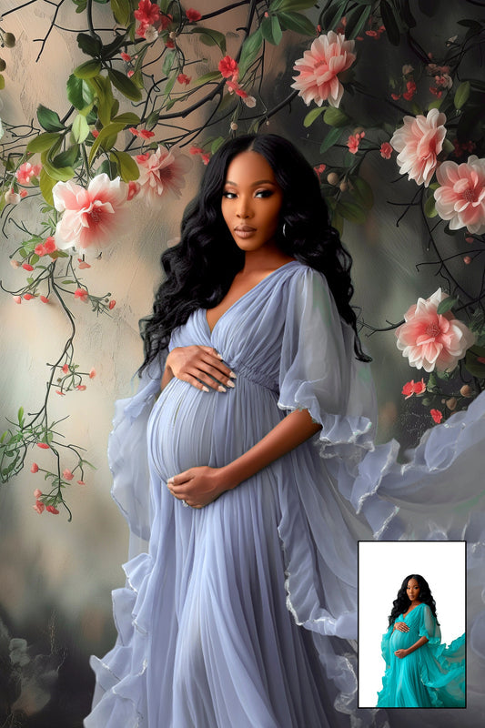 Floral Backdrops Maternity Digital Backdrop Overlay Maternity Floral Overlays Newborn Studio Backdrops For Photoshop Art Portrait Texture