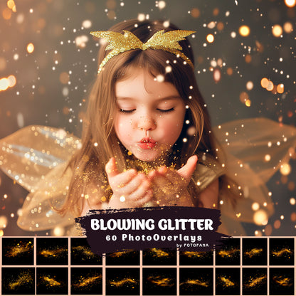 60 Blowing Glitter Dust Overlays Photoshop Overlays Photo Glitter Dust Glitter Bokeh Blowing Bokeh Golden Gold Dust Wedding Overlays Party