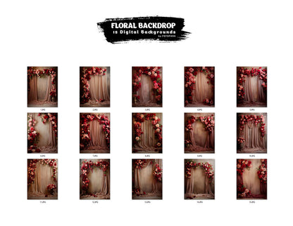 Floral Digital Backdrop Overlay Digital Floral Overlays Maternity Backdrop Maternity Studio Backdrop For Photoshop Digital Background