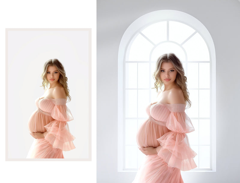 Window Light Digital Backdrops White Room Curtains Digital Background Studio Portrait Fine Art Wedding Digital Backdrops Window Maternity
