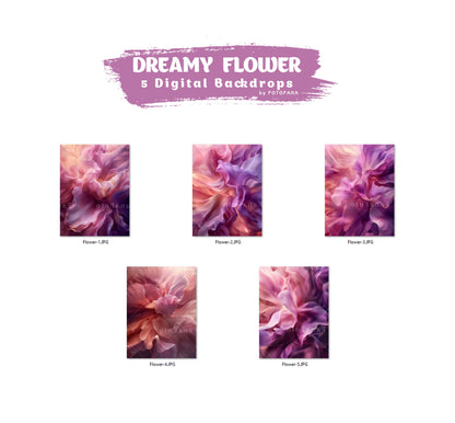 DREAMY FLOWER Backdrops Digital Floral Overlay Maternity Digital Backdrops Floral Overlays Fine Art Studio Backdrop Photoshop Textures Photo