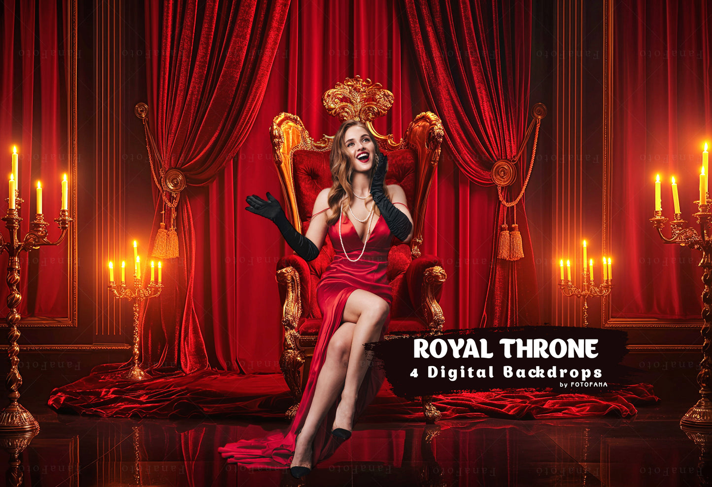 Royal Throne Chair Digital Backdrops Maternity Overlays Red Luxury Armchair Background Pet Backdrop Photoshop Backdrops Fine Art Portrait