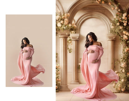 18 Floral Arch Backdrops Digital Backdrop Overlay Maternity Backdrop  Digital Floral Overlays Newborn Studio Backdrop for Photoshop Overlays