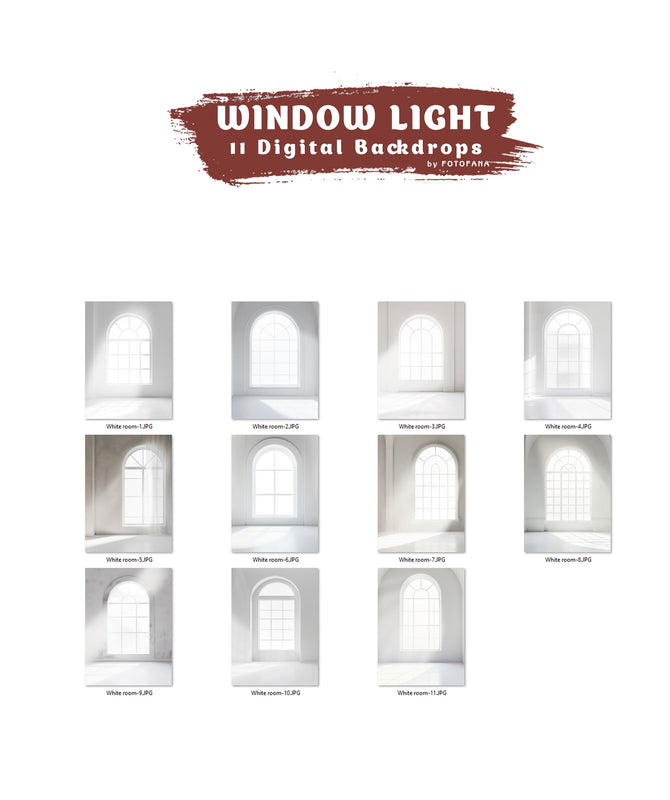 Window Light Digital Backdrops White Room Curtains Digital Background Studio Portrait Fine Art Wedding Digital Backdrops Window Maternity