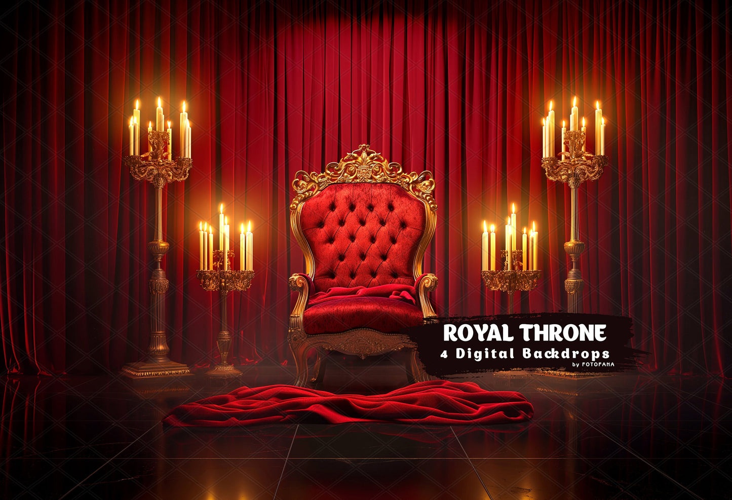 Royal Throne Chair Digital Backdrops Maternity Overlays Red Luxury Armchair Background Pet Backdrop Photoshop Backdrops Fine Art Portrait