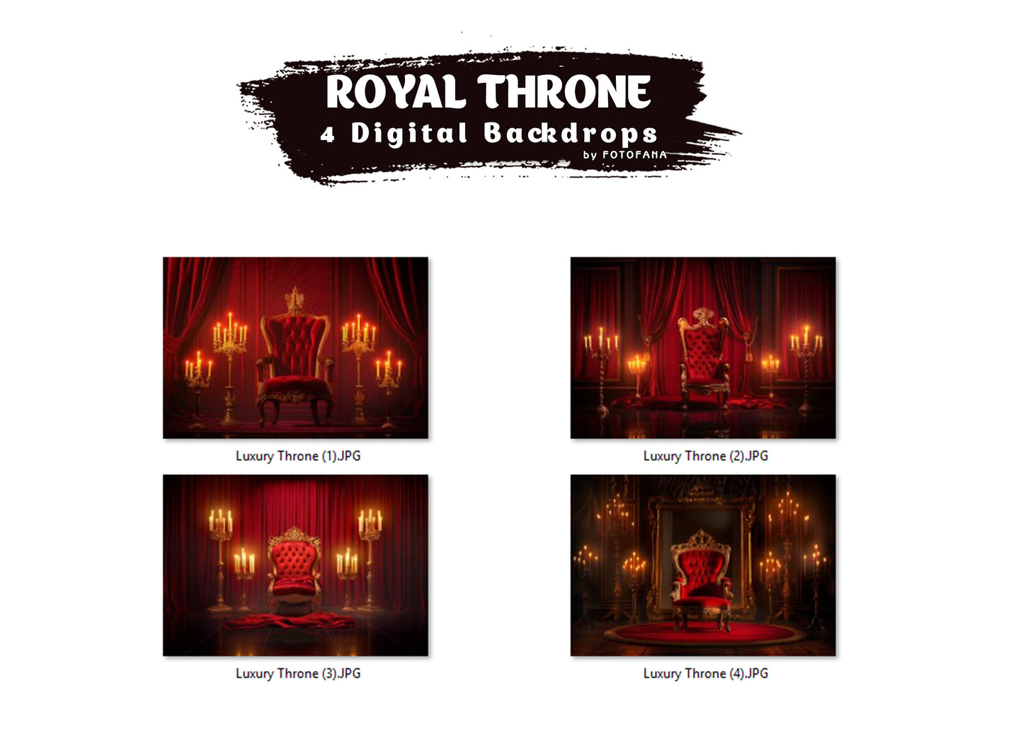 Royal Throne Chair Digital Backdrops Maternity Overlays Red Luxury Armchair Background Pet Backdrop Photoshop Backdrops Fine Art Portrait