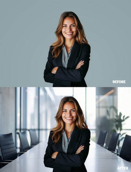 50 Modern Office Digital Backdrops for Professional Headshots Business Portraits Zoom Background Overlay with Soft Focus Business Headshot