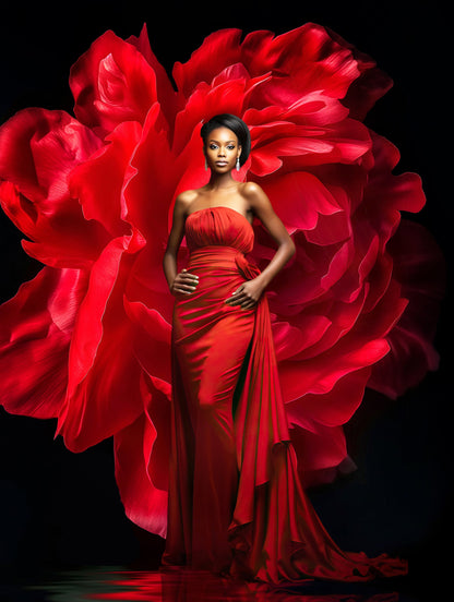 12 RED ROSE Digital Backdrops Overlay Maternity Digital Background Flower Fabric dress Texture Overlays Fine Art Studio Valentine Backdrop