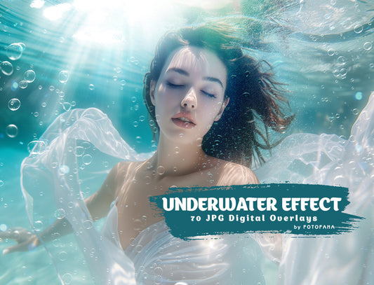 UNDERWATER EFFECT Photo Overlays Blue Water Overlays Ocean Depth Effect Sea Texture Kids Digital Backdrops Marine Photo Edit Aquatic Fantasy