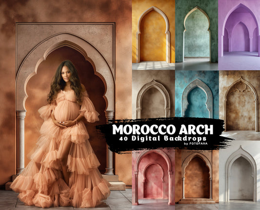 40 MAROCCO ARCHES Digital Backdrops Maternity Backdrop Overlays Studio Backdrop Boho Overlays Fine Art Textures Photoshop Overlays Maternity