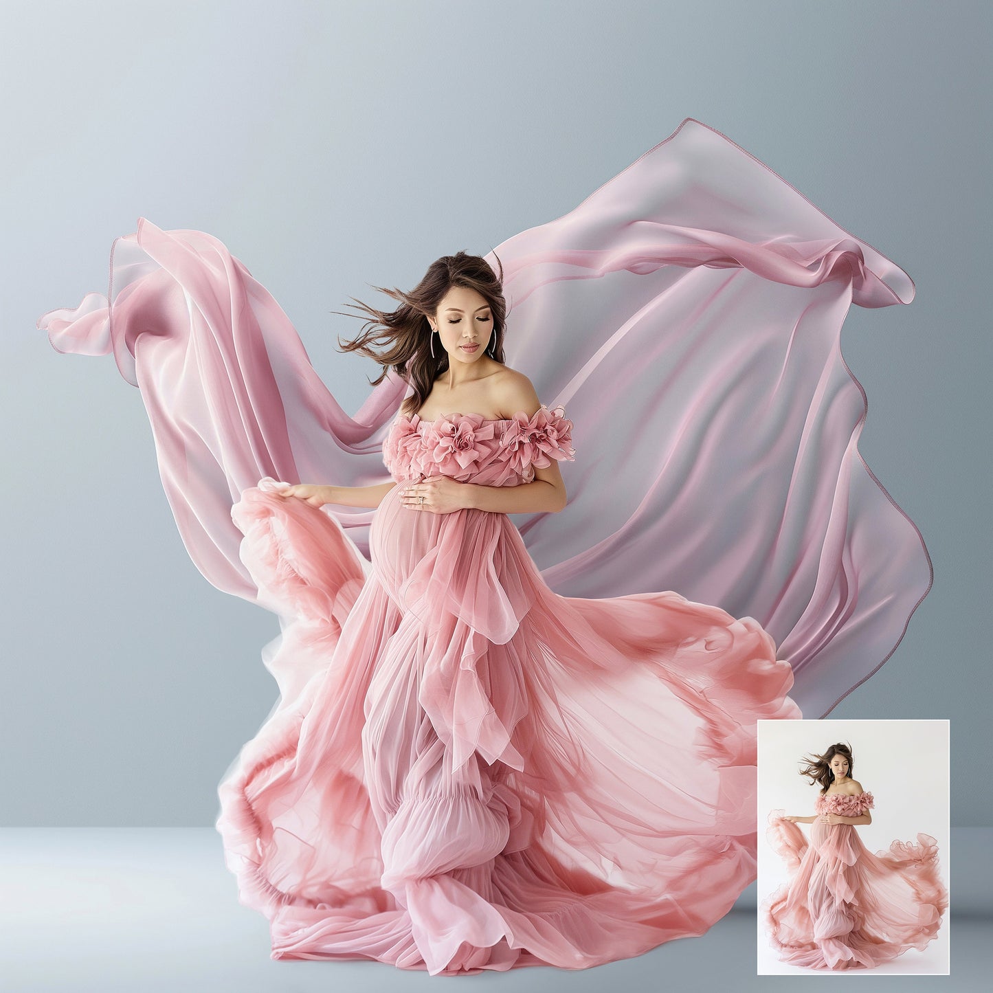 60 Flowing Fabric Maternity Digital Backdrop Overlays Silk Digital Backdrops Maternity Digital Backdrop Overlays Silk Fabric Backdrops Photo