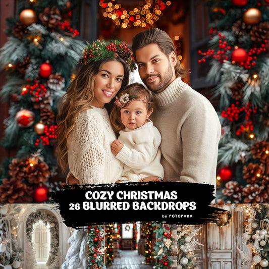 26 Christmas Digital Backdrops Maternity Backdrop Overlays Studio Backdrop Overlays Christmas Backgrounds Cozy Christmas Blurred Backdrops