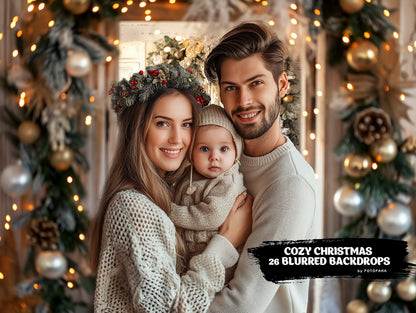 26 Christmas Digital Backdrops Maternity Backdrop Overlays Studio Backdrop Overlays Christmas Backgrounds Cozy Christmas Blurred Backdrops