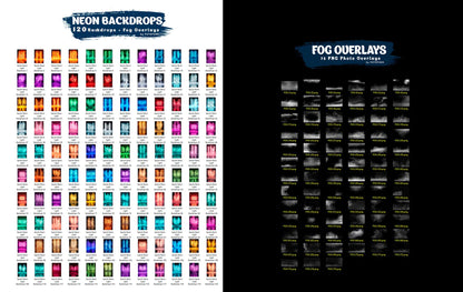 120 Sports Neon Light Backdrops, Field Light Effects for Softball, Stadium Neon Backdrop, Baseball, Sport Fog Overlays Football and Hockey