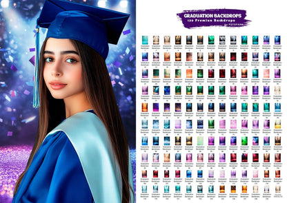 130 GRADUATION BACKDROPS Professionally Crafted School Portraits Grunge Abstract Old Master Digital Backdrop Senior Portrait Backdrop Art