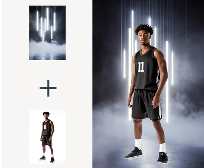 120 Sports Neon Light Backdrops, Field Light Effects for Softball, Stadium Neon Backdrop, Baseball, Sport Fog Overlays Football and Hockey