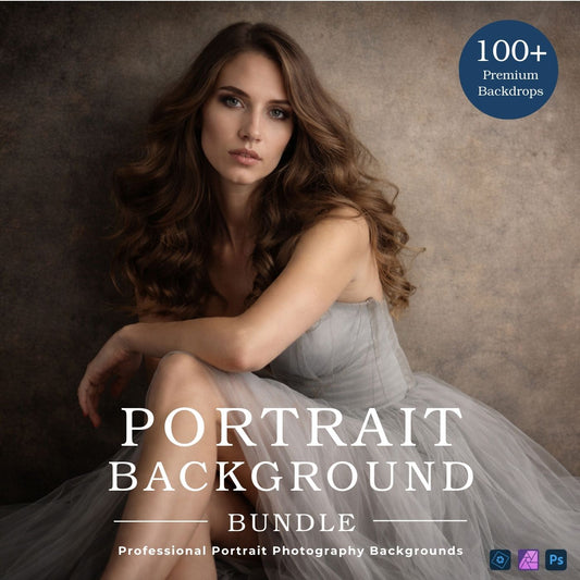 Portrait photo backgrounds for background replacement in Photoshop